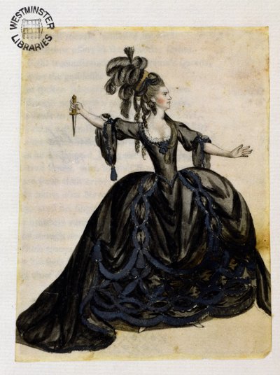 An Actress Playing Lady Macbeth by English School